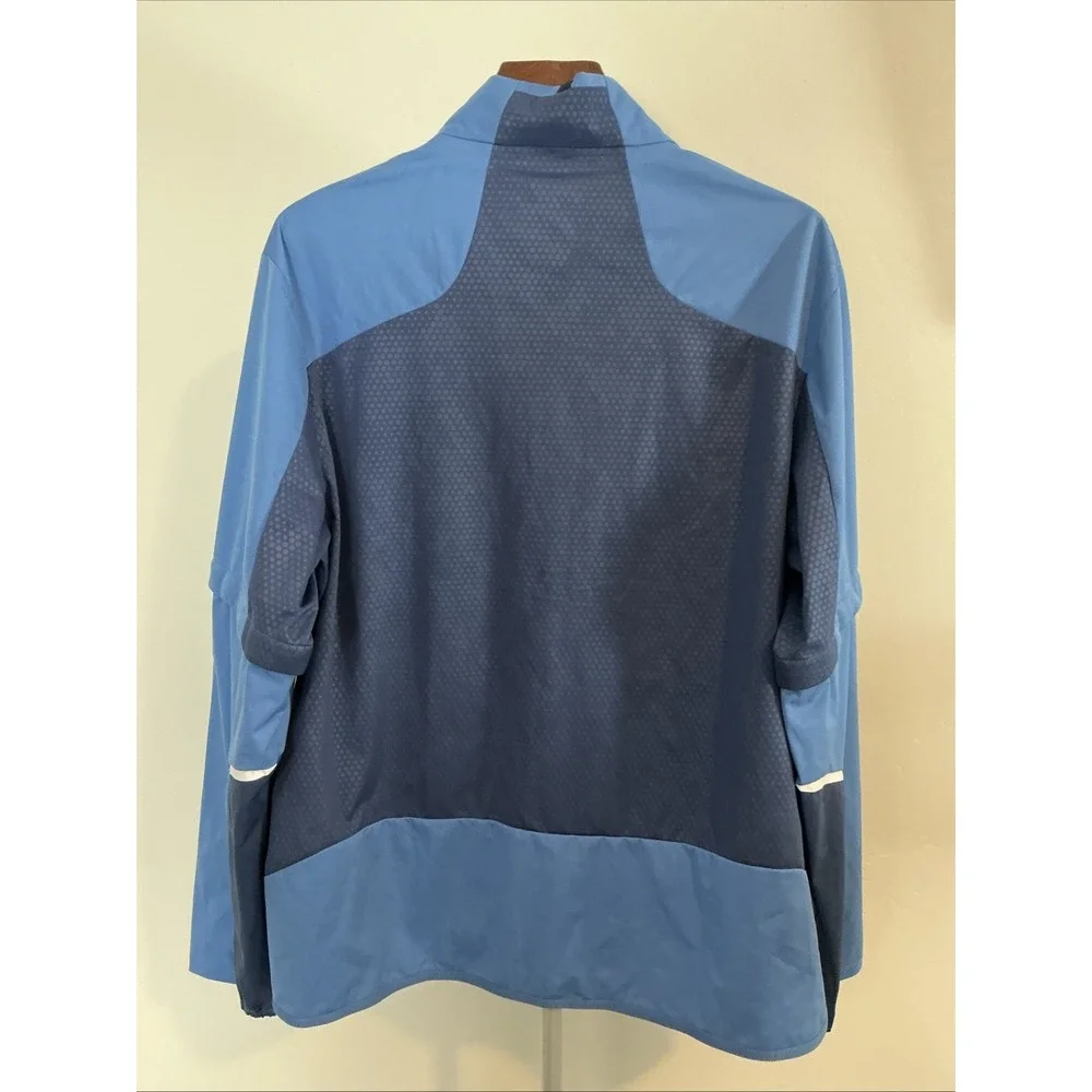 Ralph Lauren RLX Golf Jacket Mens‎ Sz M Blue Full Zip Water Repellent Vest $228